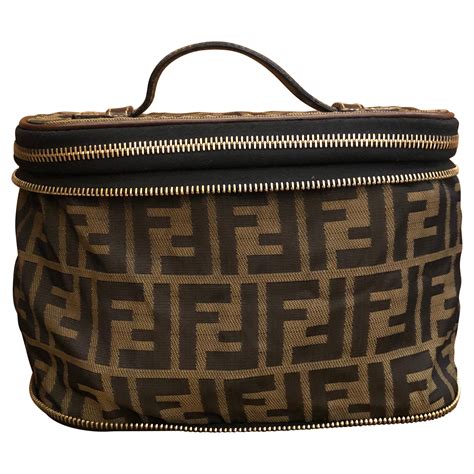 fendi vintage zucca cosmetic bag